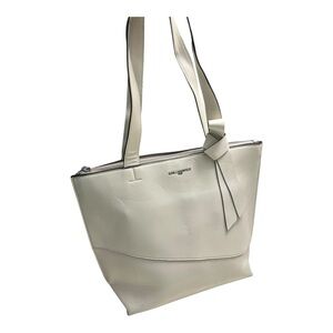Karl Lagerfeld Cream Tote with Bow Detail